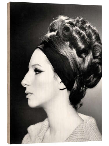 Holzbild Barbra Streisand 
