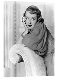 Tableau en verre acrylique Femmes marquées, Bette Davis
