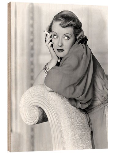 Wood print MARKED WOMAN, Bette Davis