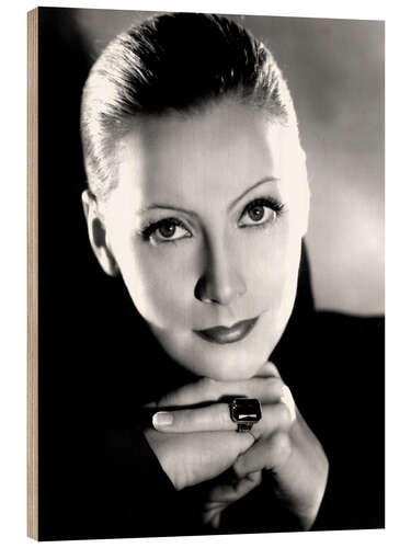 Holzbild Greta Garbo