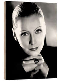 Wood print Greta Garbo