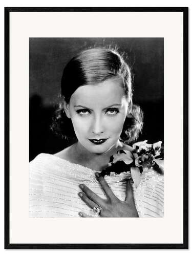 Impresión de arte enmarcada Greta Garbo Portrait