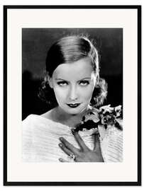 Impresión de arte enmarcada Greta Garbo Portrait