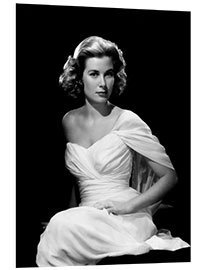 Obraz na PCV Grace Kelly in a White Dress