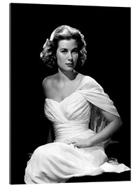 Galleritryk Grace Kelly in a White Dress