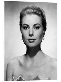 Akrylbilde Grace Kelly with Earrings