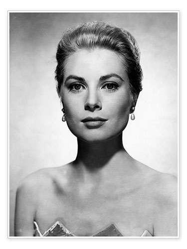 Poster Grace Kelly with Earrings