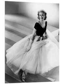 Hartschaumbild Grace Kelly mit Kleid