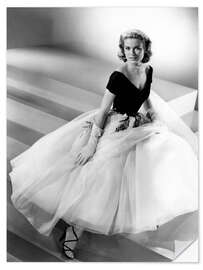 Wandsticker Grace Kelly mit Kleid