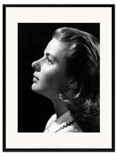 Gerahmter Kunstdruck Ingrid Bergman, Portrait 1946
