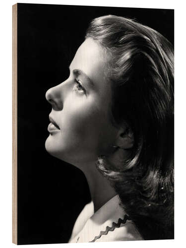 Holzbild Ingrid Bergman, Portrait 1946