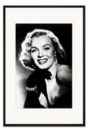 Gerahmter Kunstdruck Marilyn Monore Lächelnd