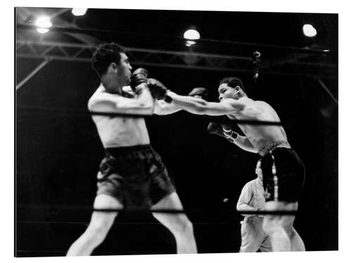 Aluminium print Max Schmeling fights against Joe Louis