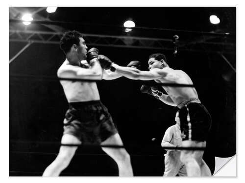 Vinilo para la pared Max Schmeling boxeando contra Joe Louis