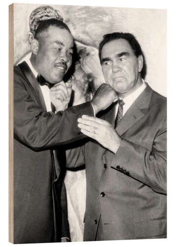 Quadro de madeira Max Schmeling and Joe Louis