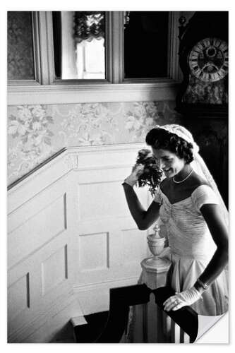 Wall sticker Jackie Kennedy at her wedding