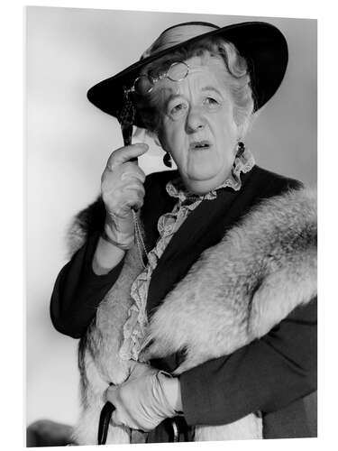 Hartschaumbild Margaret Rutherford