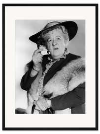 Gerahmter Kunstdruck Margaret Rutherford