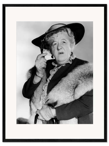 Plakat artystyczny premium w ramie Margaret Rutherford