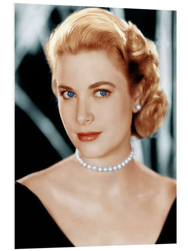 Foam board print Grace Kelly with Nacklace