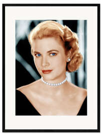 Kehystetty taidepainatus Grace Kelly with Nacklace
