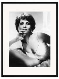 Gerahmter Kunstdruck Gina Lollobrigida
