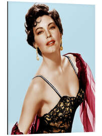 Aluminium print Ava Gardner With Corset