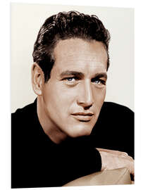 Hartschaumbild Paul Newman Portrait