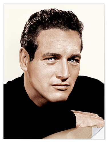 Selvklebende plakat Paul Newman Portrait