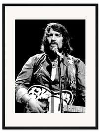 Gerahmter Kunstdruck Waylon Jennings im Konzert