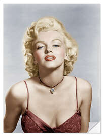 Wandsticker Marilyn Monroe in Dessous