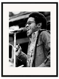 Impresión de arte enmarcada Al Green on stage