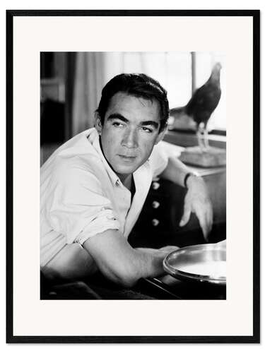 Impresión de arte enmarcada ANTHONY QUINN, 3/15/57