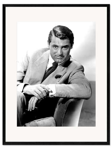 Ingelijste kunstdruk Cary Grant Portrait I