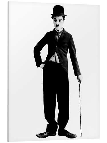 Alubild Charlie Chaplin mit Gehstock