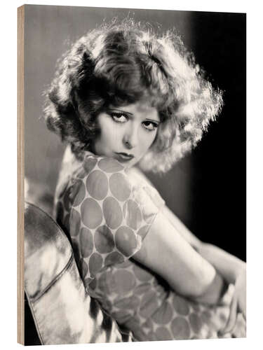 Wood print Clara Bow, 1932
