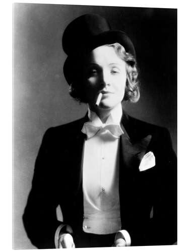 Quadro em acrílico Marlene Dietrich with Bow Tie