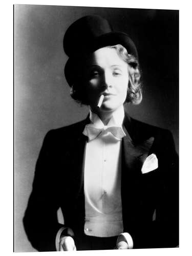 Gallery print Marlene Dietrich with Bow Tie