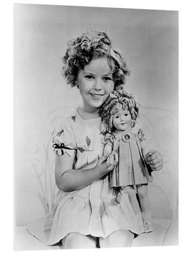 PVC-taulu Shirley Temple with a Shirley Temple doll