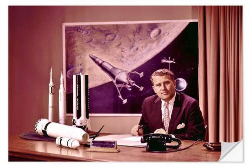 Wandsticker Wernher von Braun