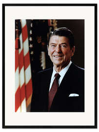 Impressão artística com moldura Official Portrait of President Reagan in February 1981