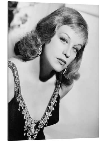 Aluminiumsbilde Hildegard Knef Portrait