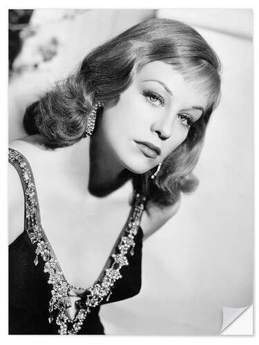 Vinilo para la pared Hildegard Knef Portrait