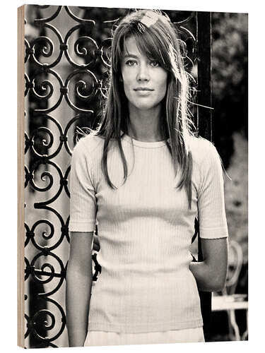 Tableau en bois Francoise Hardy
