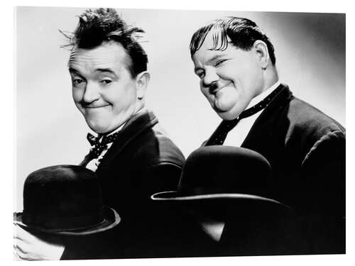 Quadro em acrílico Stan Laurel e Oliver Hardy I