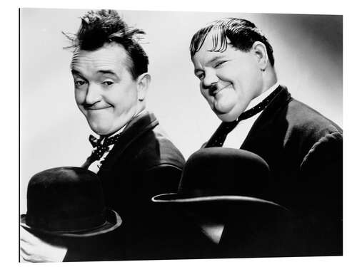 Quadro em plexi-alumínio Stan Laurel e Oliver Hardy I