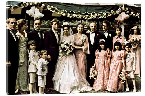 Stampa su vetro acrilico The Godfather - Family Picture