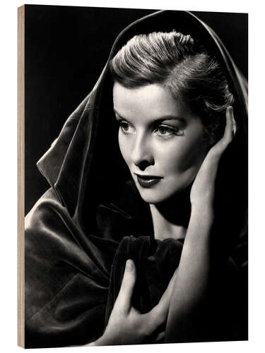 Wood print Katharine Hepburn, 1936