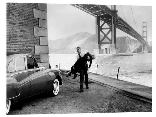 Akrylglastavla VERTIGO, James Stewart, Kim Novak, 1958