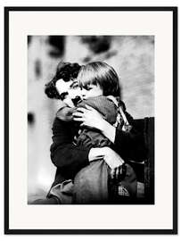 Gerahmter Kunstdruck Charlie Chaplin und Jackie Coogan
